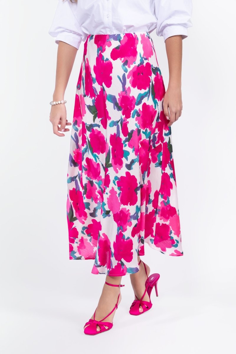 Lisa Skirt (Fuchsia/Green) - Glamourous Grace
