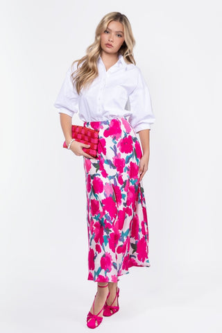 Lisa Skirt (Fuchsia/Green)
