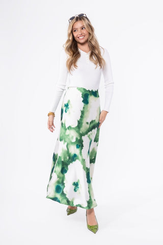 Lisa Skirt (Ivory/Green)