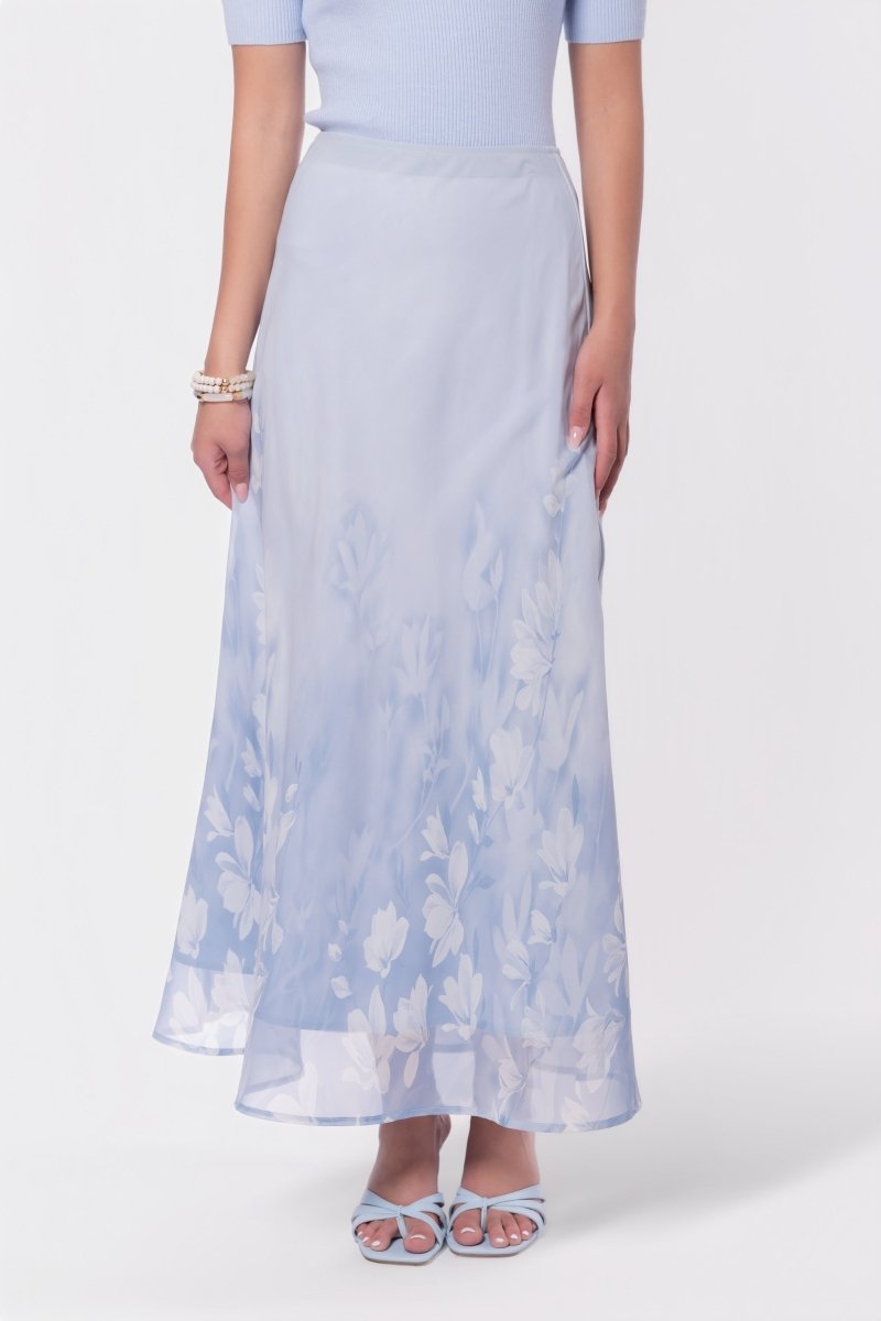 Lisa Skirt (Light Blue Flower) - Glamourous Grace
