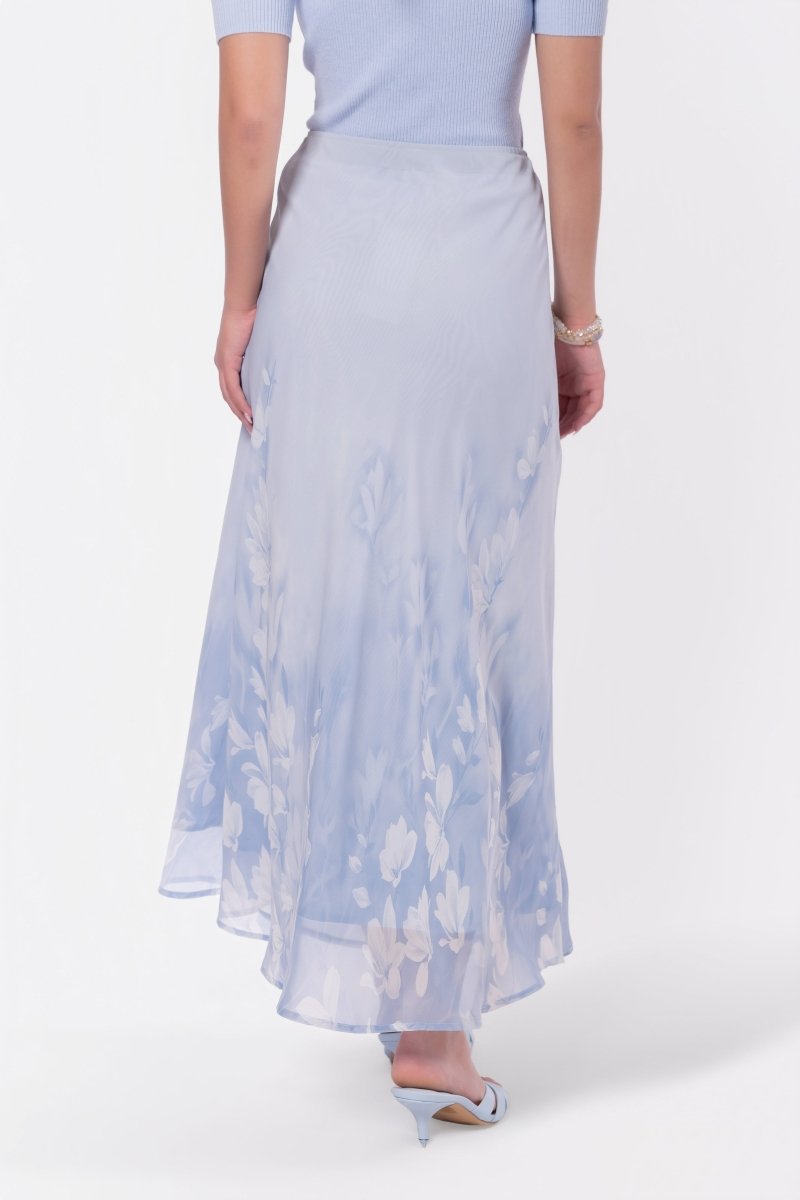 Lisa Skirt (Light Blue Flower) - Glamourous Grace