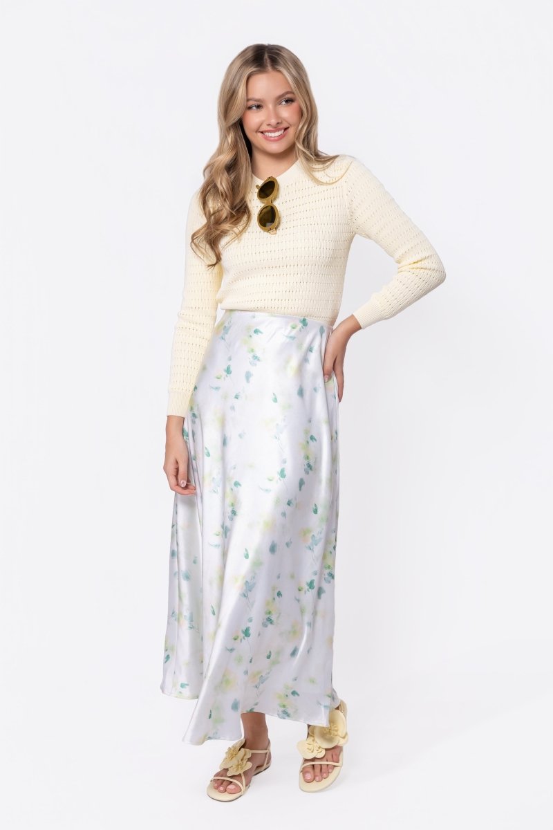 Lisa Skirt (Light Green Ground) - Glamourous Grace