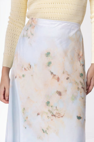 Lisa Skirt (Light Green/Beige)