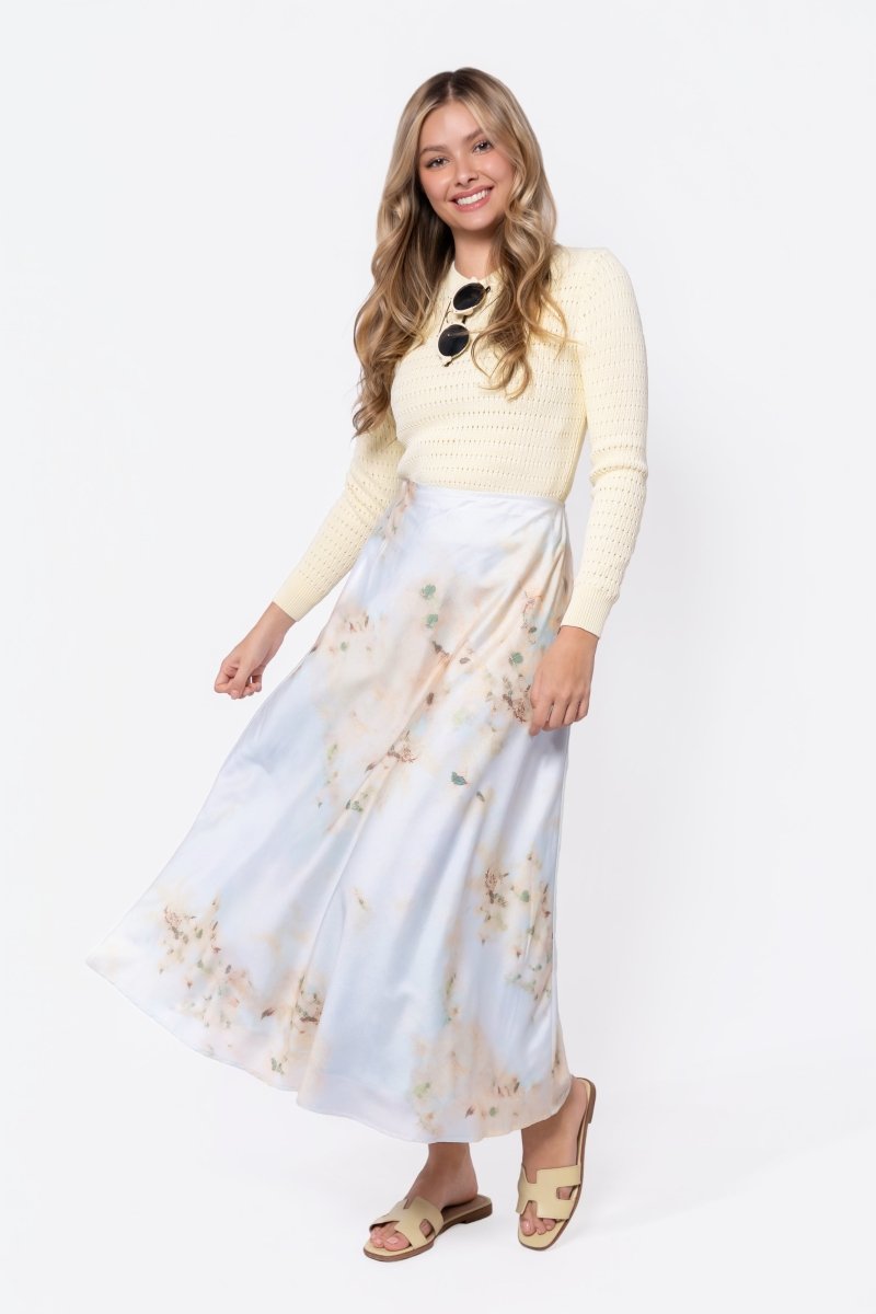 Lisa Skirt (Light Green/Beige) - Glamourous Grace