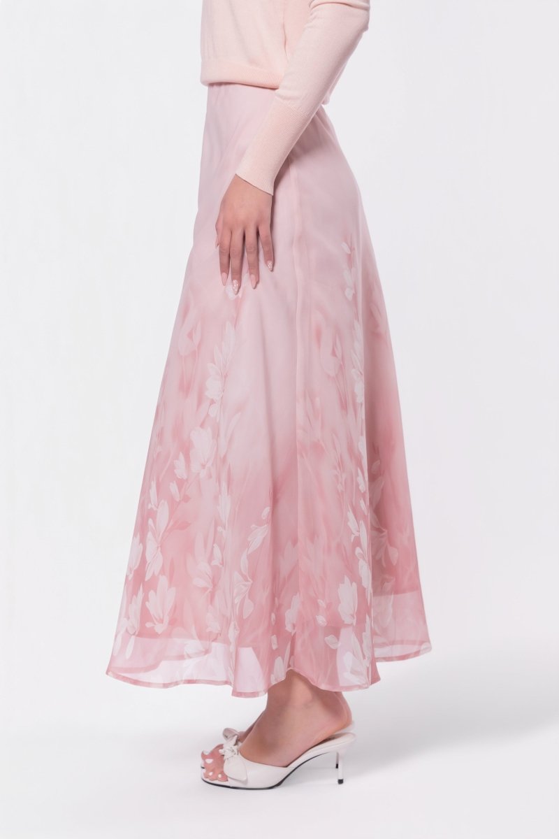 Lisa Skirt (Light Pink Flower) - Glamourous Grace