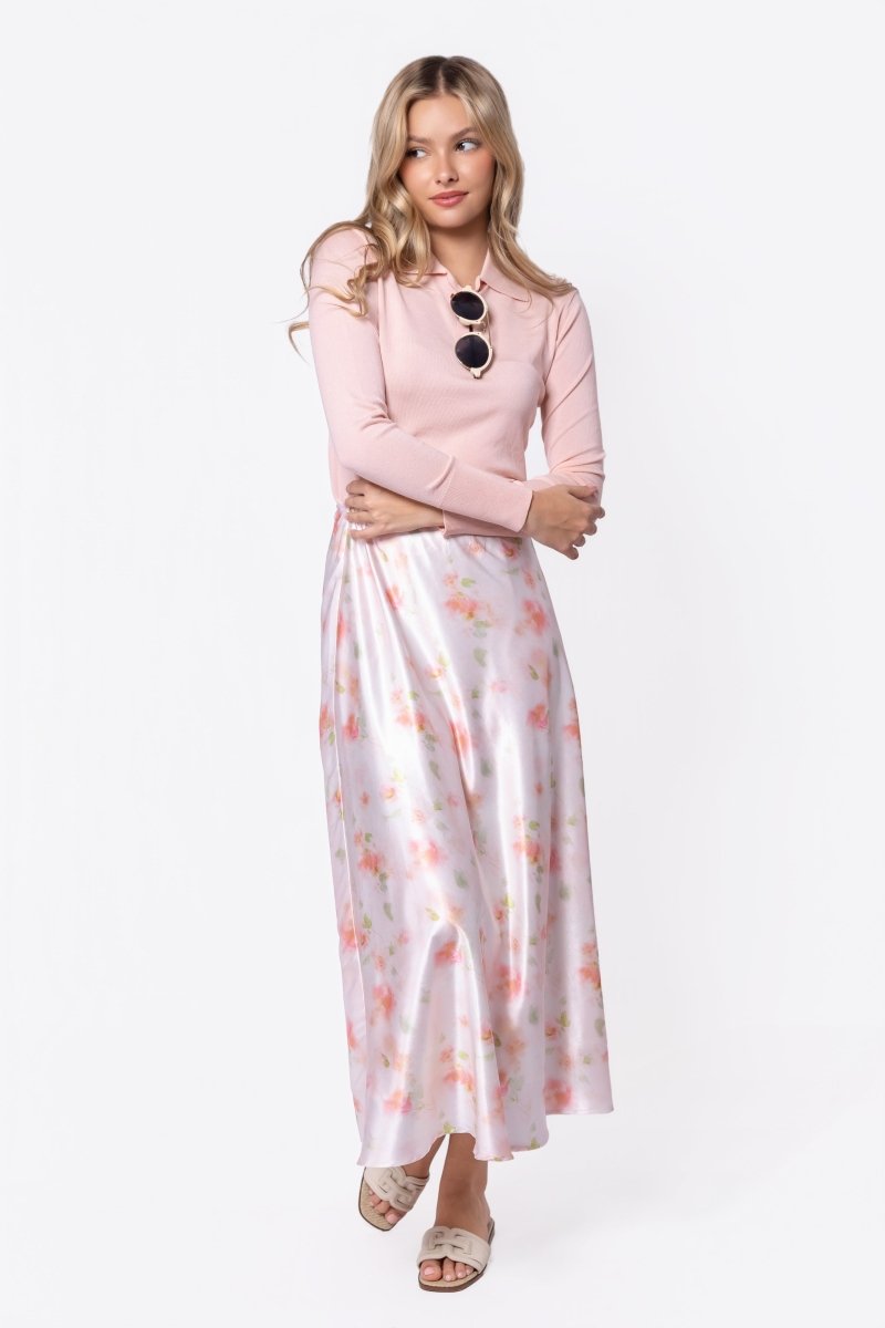Lisa Skirt (Light Pink Ground) - Glamourous Grace