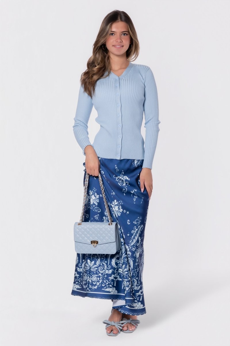Lisa Skirt (Navy/Mint) - Glamourous Grace