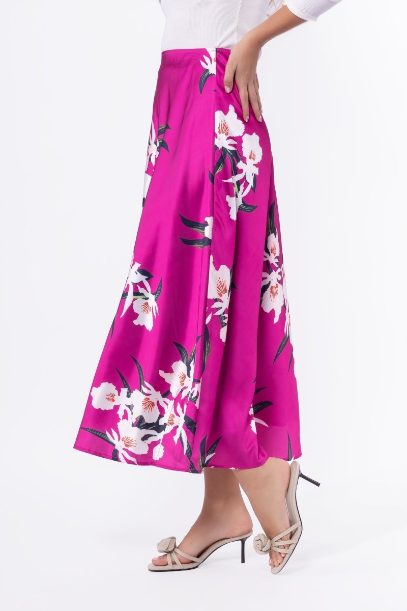 Lisa Skirt (Pink Flower) - Glamourous Grace