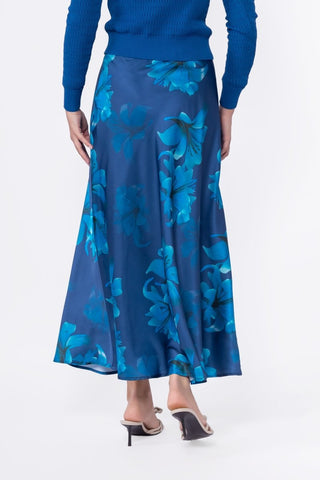 Lisa Skirt (Teal Flower)