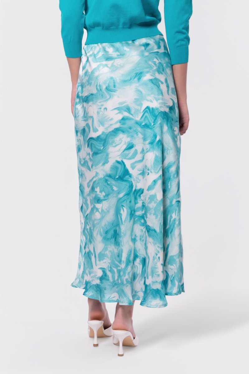 Lisa Skirt (Teal Green Pattern) - Glamourous Grace