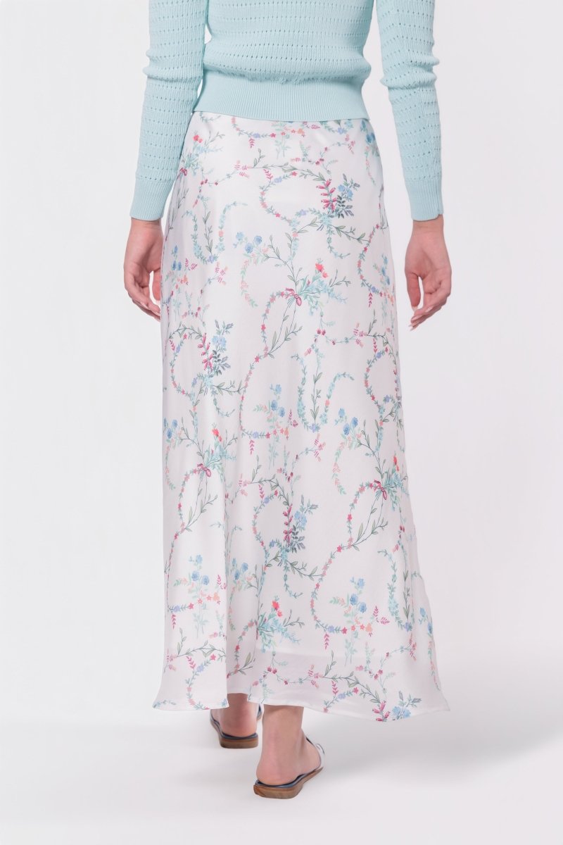 Lisa Skirt (White Flower) - Glamourous Grace