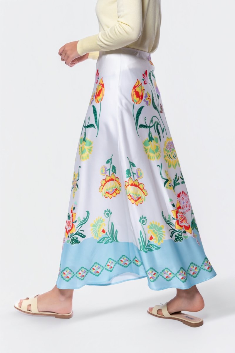 Lisa Skirt (White Pattern) - Glamourous Grace