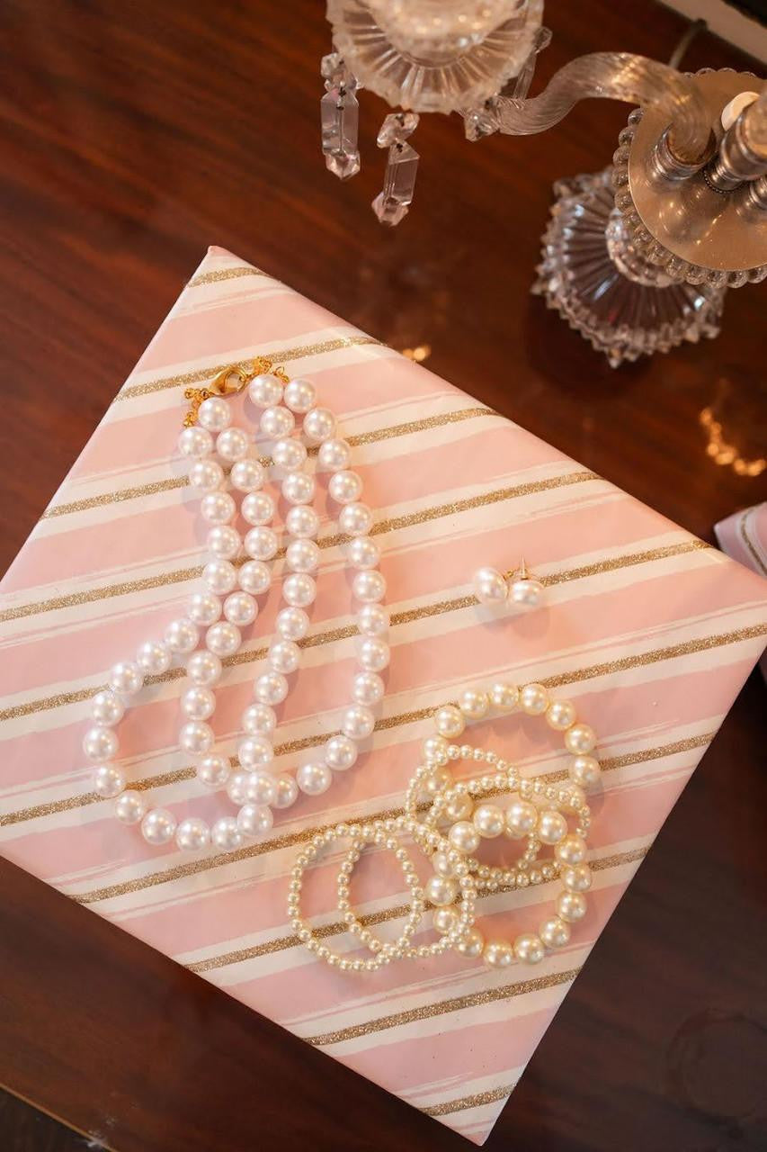 16mm Barrett Pearl Studs - Meeghan Mullin x Lisi Lerch Collection - Glamourous Grace