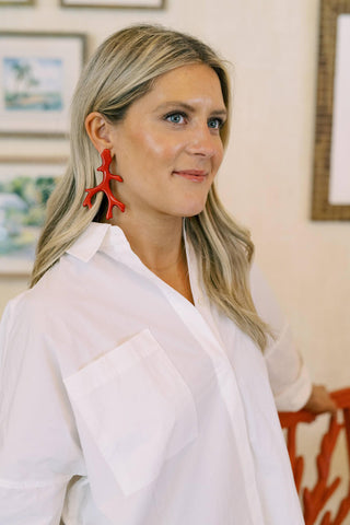 Acrylic Coral Earring - Florida Friends - Glamourous Grace