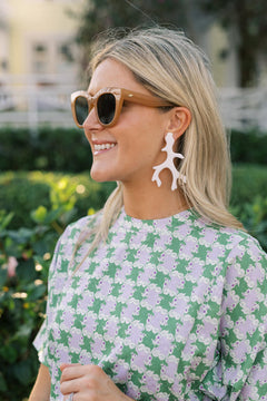 Acrylic Coral Earring - Florida Friends