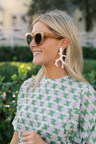 Acrylic Coral Earring - Florida Friends - Glamourous Grace