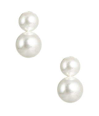 Audrey - Double Pearl earrings - Belle of  the Ball - Glamourous Grace