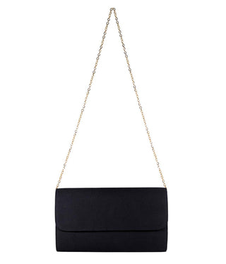 Avery Clutch -  Black - Feather