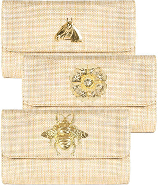 Avery Clutch Straw - Charm - Glamourous Grace
