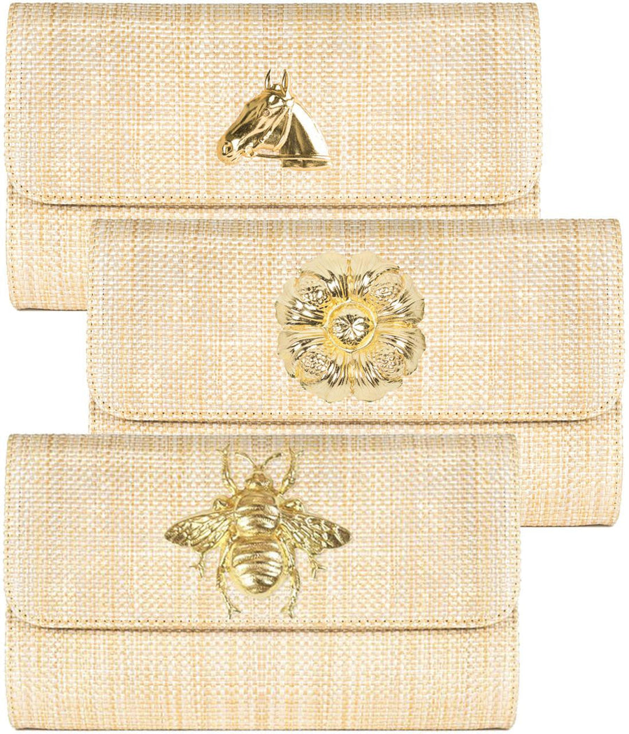 Avery Clutch Straw - Charm - Glamourous Grace
