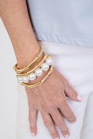 Birdie Bracelet - Pearl and 14mm - Glamourous Grace