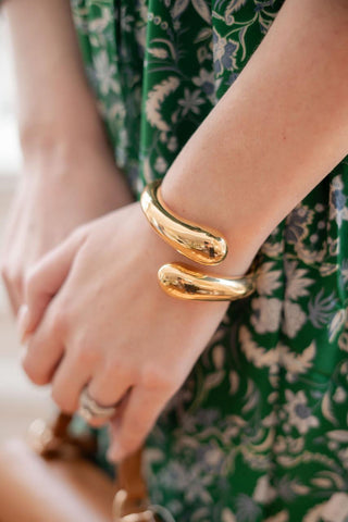 Blythe - Gold Metal Cuff - Meeghan Mullin x Lisi Lerch Collection - Glamourous Grace