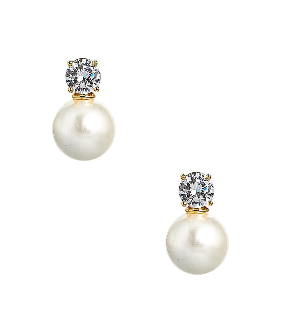 Carolyn - Big Rhinestone and Pearl Stud - Belle of the Ball - Glamourous Grace
