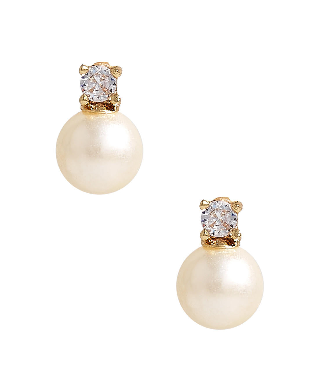 Carolyn- Small Rhinestone and Pearl Stud - Belle of the Ball - Glamourous Grace