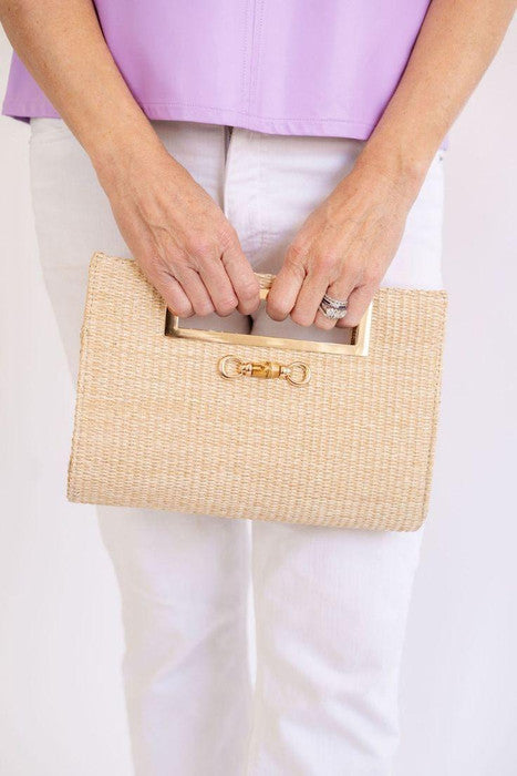 Chloe Clutch -  Bamboo Toggle - Glamourous Grace