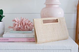 Chloe Clutch - Straw - Glamourous Grace