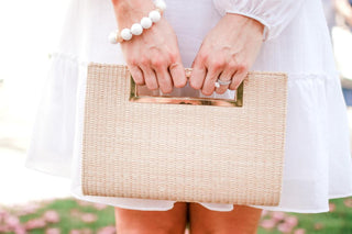 Chloe Clutch - Straw - Glamourous Grace