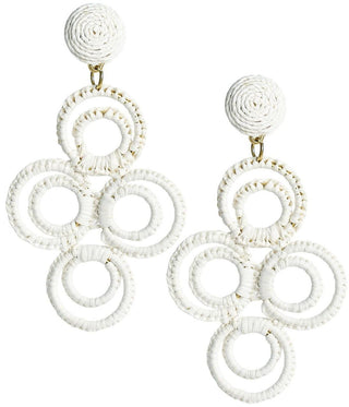 Chloe Raffia  - Drop Earring - Glamourous Grace