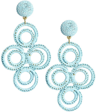 Chloe Raffia  - Drop Earring - Glamourous Grace