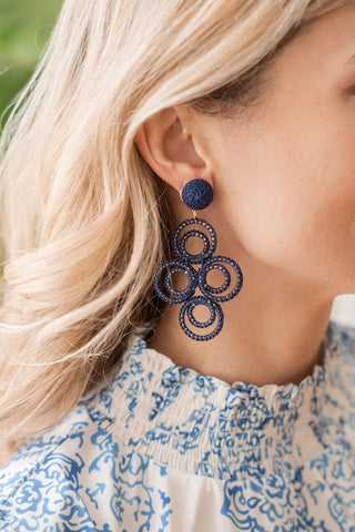 Chloe Raffia  - Drop Earring - Glamourous Grace