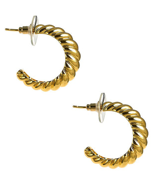 Francesca Hoop Earring - Belle of the Ball - 18k Plated Gold - Glamourous Grace