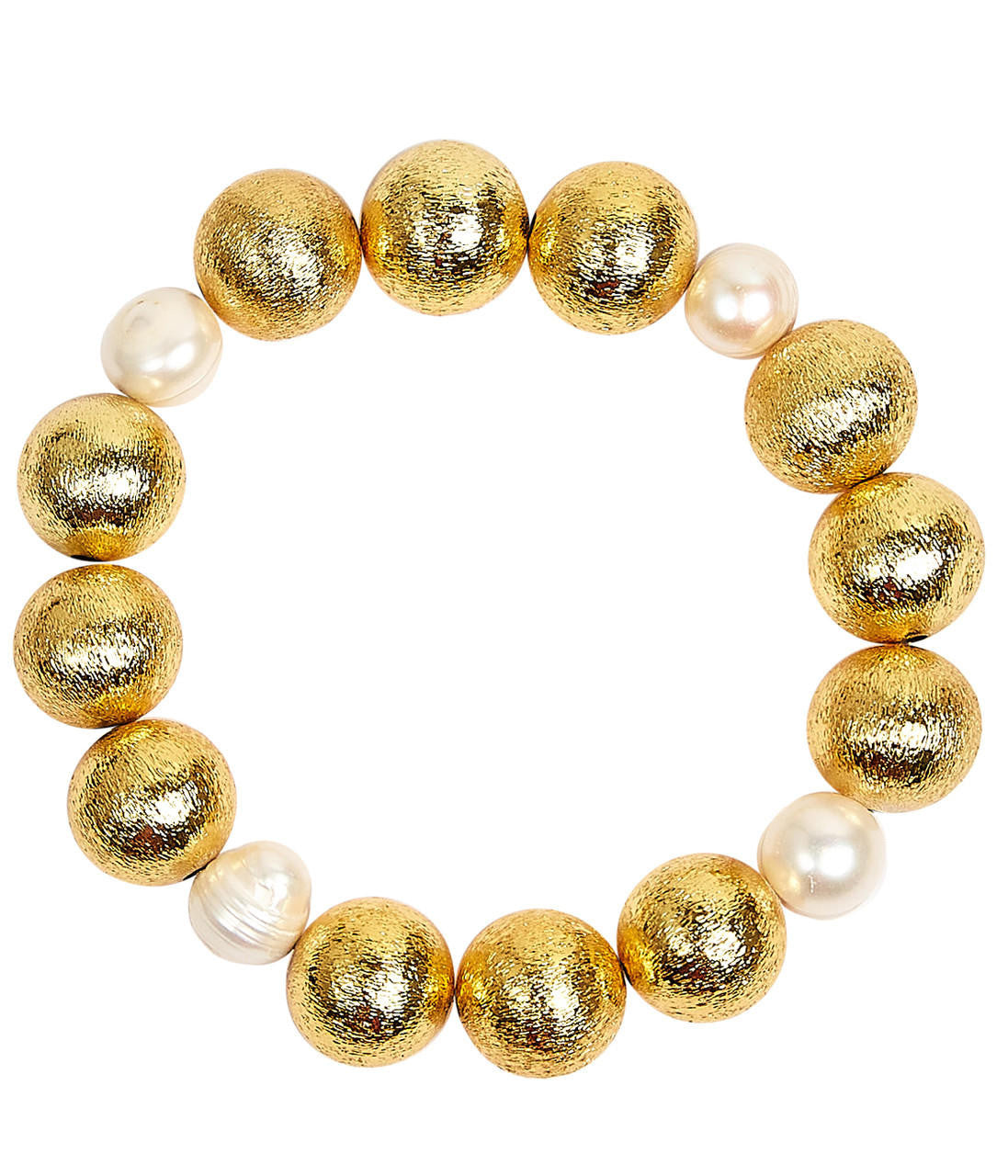 Georgia Beaded Bracelet - 14mm and Freshwater Pearl - Glamourous Grace