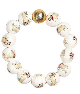 Georgia Beaded Bracelet - Bulldog - Gameday Collection - Glamourous Grace