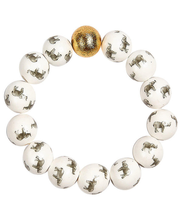Georgia Beaded Bracelet - Elephant - Gameday Collection - Glamourous Grace
