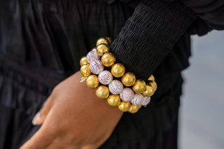 Georgia Beaded Bracelet - Patterned - Glamourous Grace