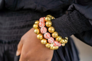 Georgia Beaded Bracelet - Patterned - Glamourous Grace