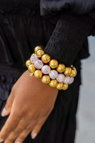 Georgia Beaded Bracelet - Patterned - Glamourous Grace
