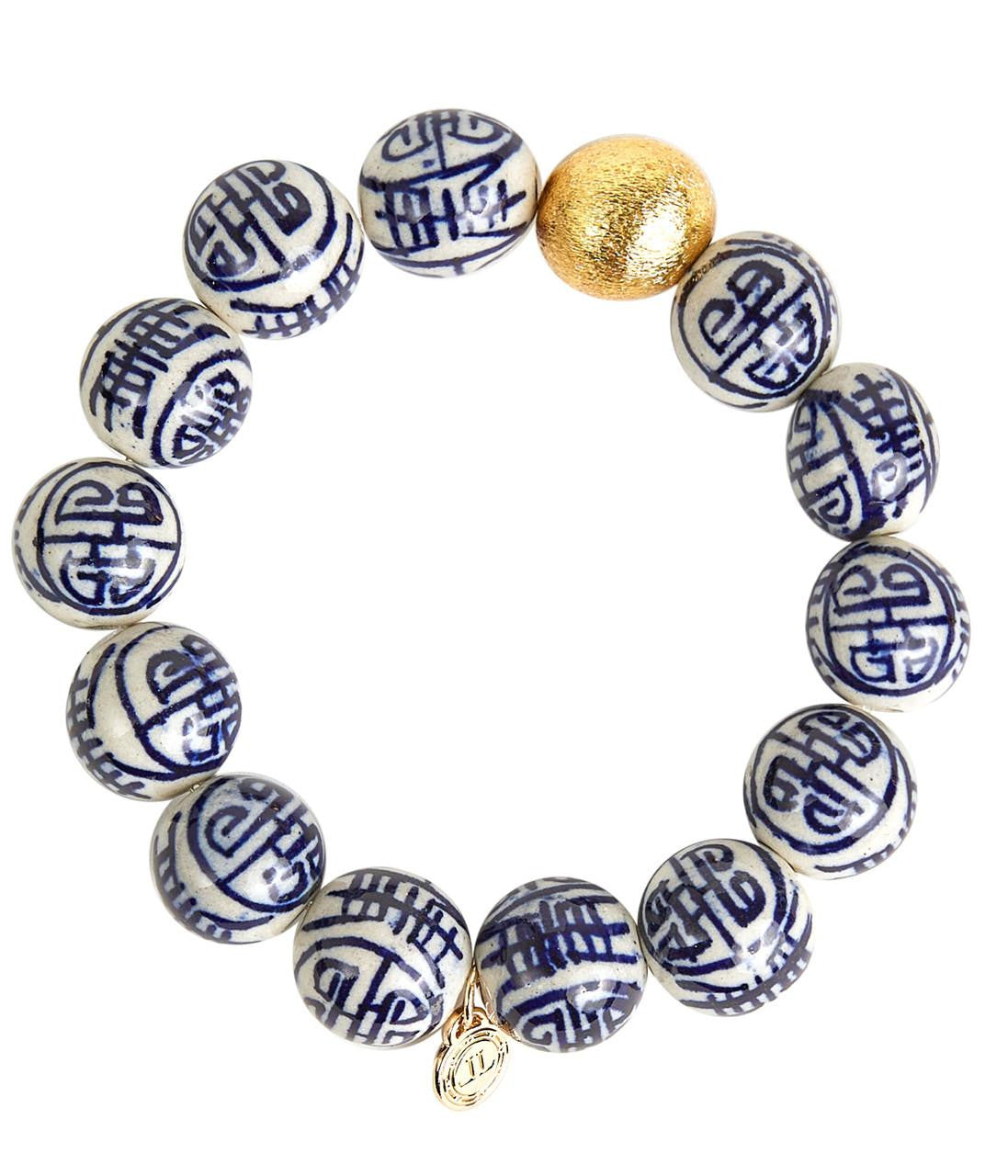 Georgia Beaded Bracelet - Patterned - Glamourous Grace