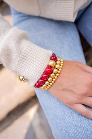 Georgia Beaded Bracelet - Quartz  (6 New Colors) - Glamourous Grace