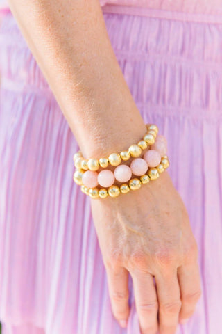 Georgia Beaded Bracelet - Quartz  (6 New Colors) - Glamourous Grace