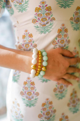 Georgia Beaded Bracelet - Quartz  (6 New Colors) - Glamourous Grace