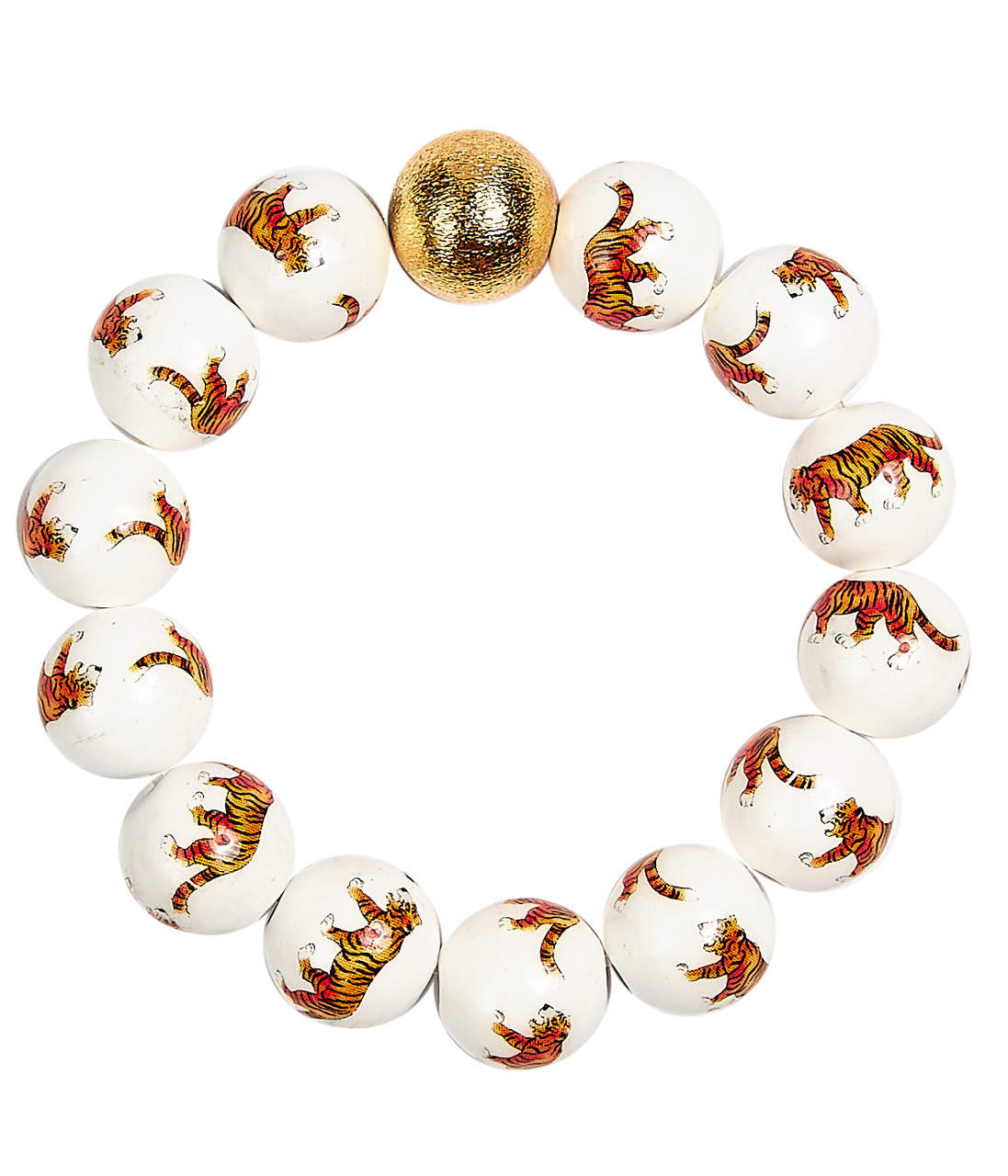 Georgia Beaded Bracelet - Tiger - Gameday Collection - Glamourous Grace