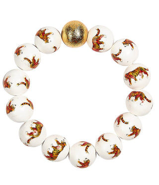 Georgia Beaded Bracelet - Tiger - Gameday Collection - Glamourous Grace