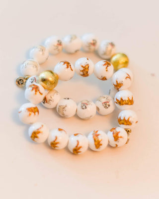 Georgia Beaded Bracelet - Tiger - Gameday Collection - Glamourous Grace