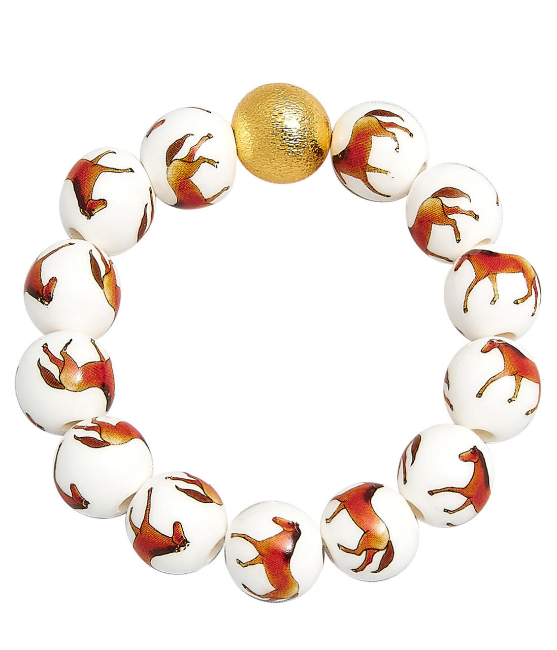 Georgia Beaded Horse Bracelet - Glamourous Grace