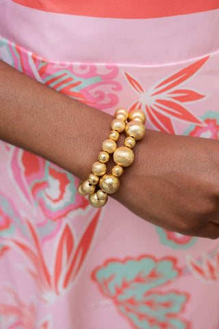 Georgia Bracelet -  Large Mixed Beads  14mm and 6mm beads - Glamourous Grace